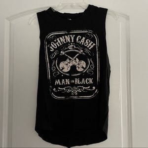 Johnny Cash graphic tank